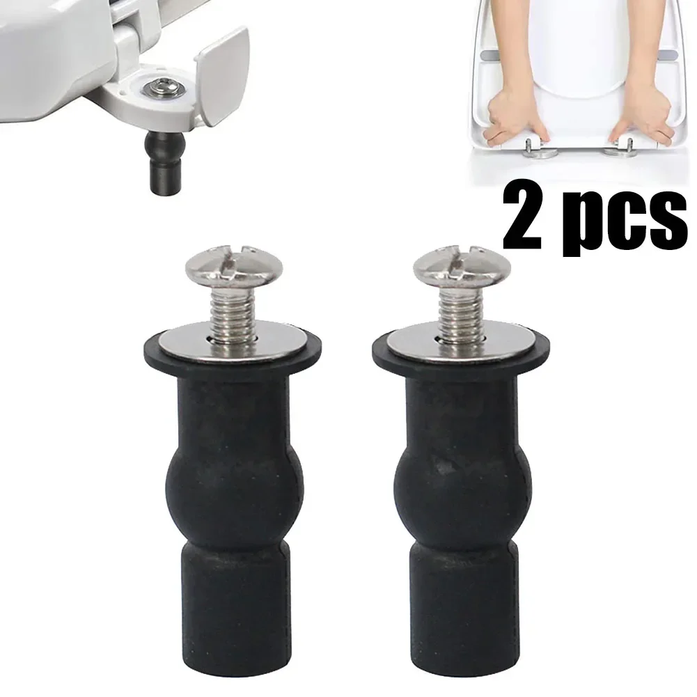 Screws Hinges Toilet Hinges Nice Tight Fit Rubber Plugs Rubber Top Nuts Stainless Steel Toilet Seats Hinges High Quality