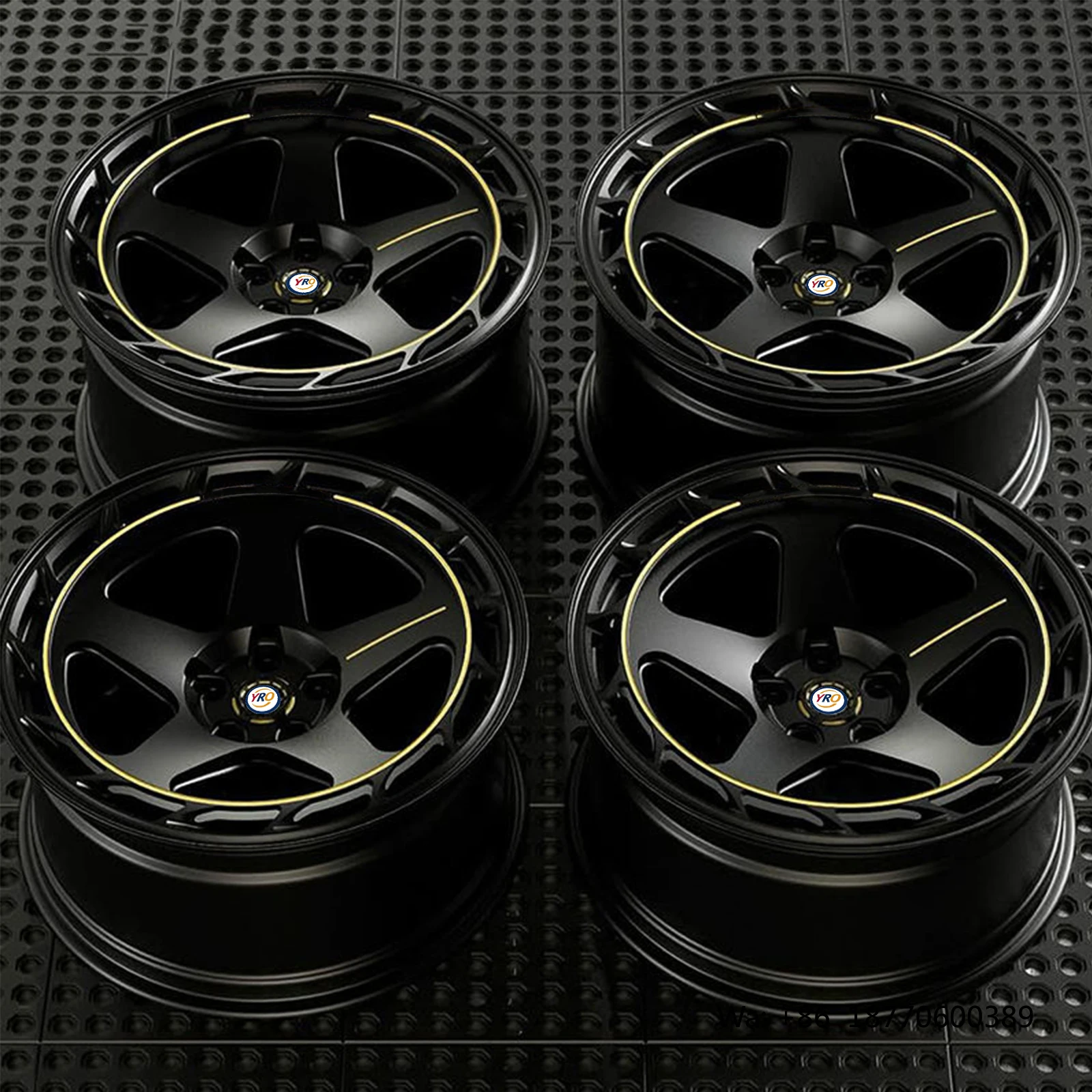 

YRO Aluminum Alloy Monoblock Forged Wheel 17 18 19 20 21 22 Inch 5x114.3 5x120 Gloss Black Concave for Tesla Benz BMW Audi