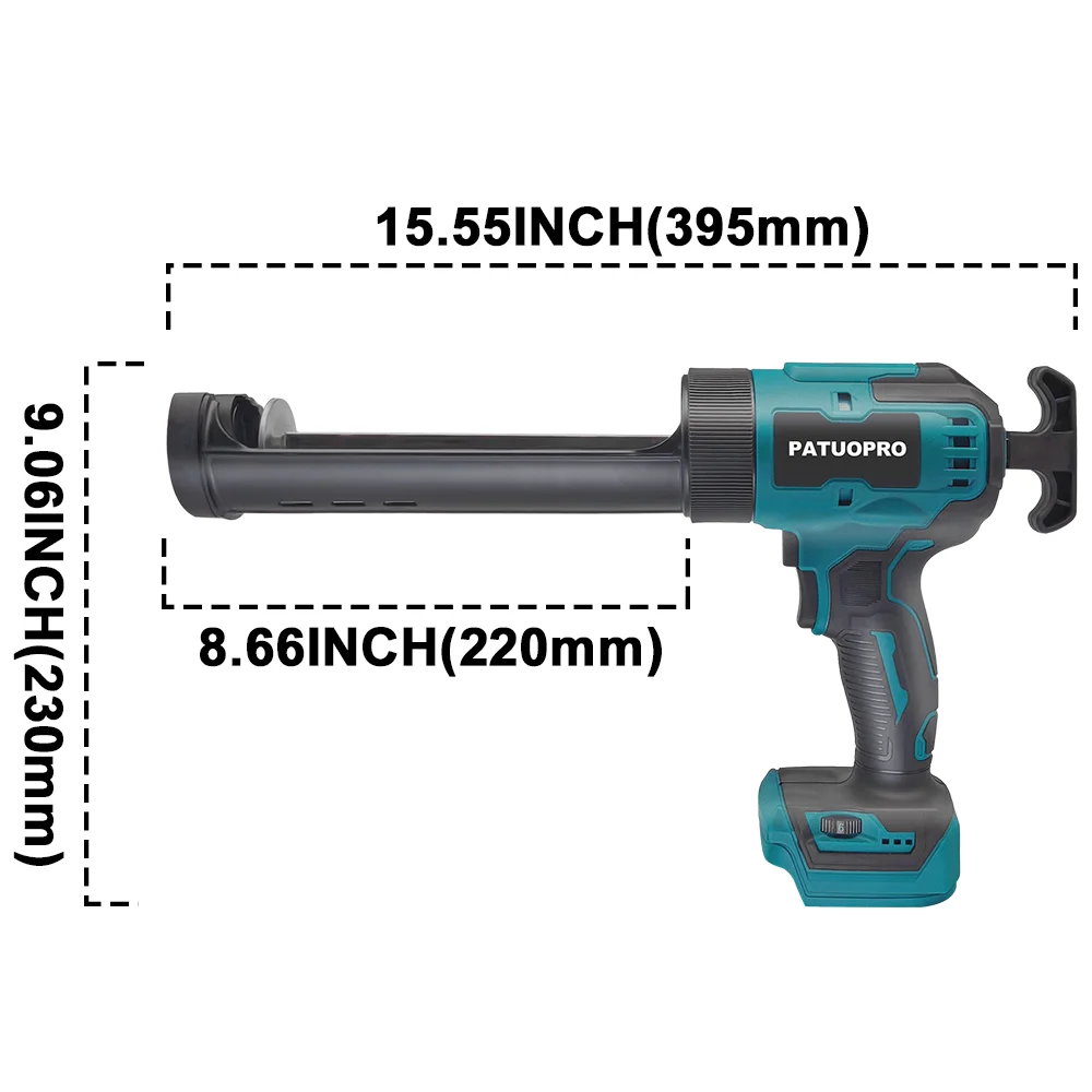 Cordless Electric Glue Gun Rechargeable Filling Sealants Glue Gun 6 Gear Adjustable Speed Caulking Gun For Makita 18V Battery