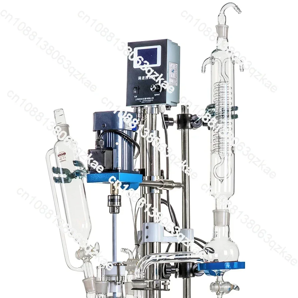 Lab high pressure 1L bioreactor chemical glass reactor