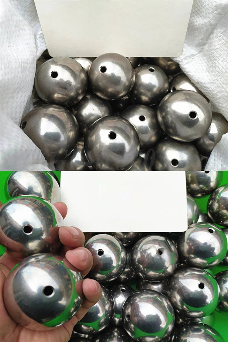 2-60 มม.Through Hole สแตนเลสสตีลบอล BORE 1-20 มม.Unthreaded Solid เจาะสําหรับฮาร์ดแวร์/ตกแต่ง/สร้อยข้อมือ/DIY