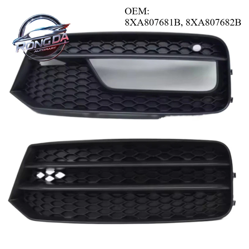 

OEM 8XA807681B 8XA807682B Совершенно новый автомобильный передний бампер, противотуманная фара, гоночная решетка, крышка для Audi A1 2016 2017 2018 2019