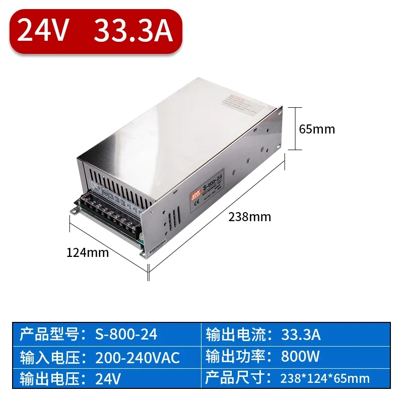 1000W 2000W 2500W High Power Schakelende Voeding 24V 12V 36V 48V 60V AC naar DC Converter voor LED Strip CCTV