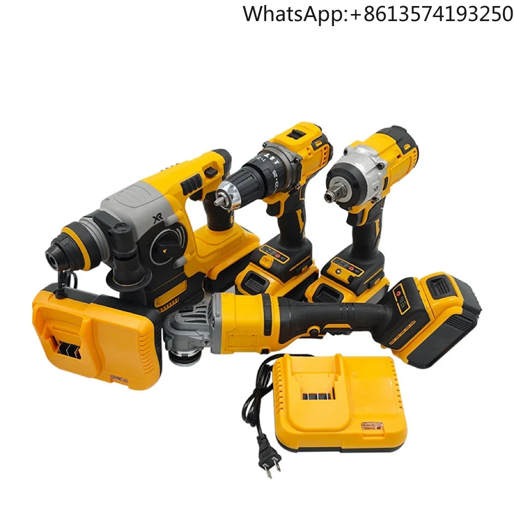 

Yellow Color 18V 26MM Impact Screwdriver Cordless Drill Hammer Drill Brushless Motor Variable Speed Industrial Power Tool
