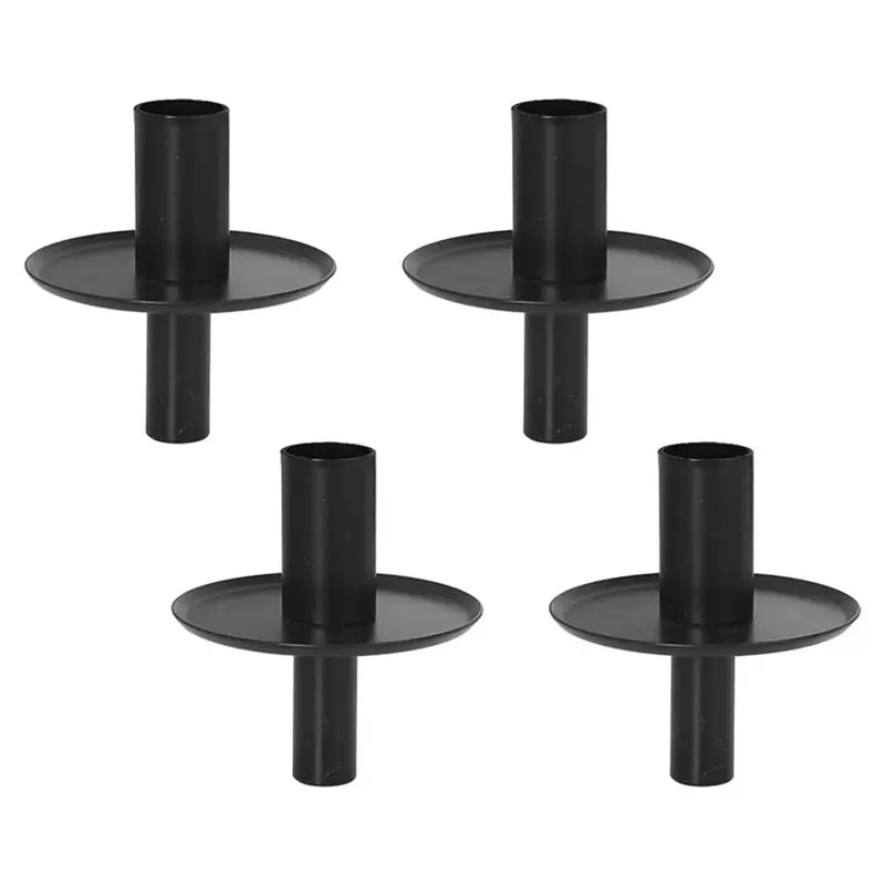AEE4-Elegant Table Centerpiece Wine Bottle Caps Taper Candle Holders Wine Bottle Inserts Iron Candle Holders Romantic Home