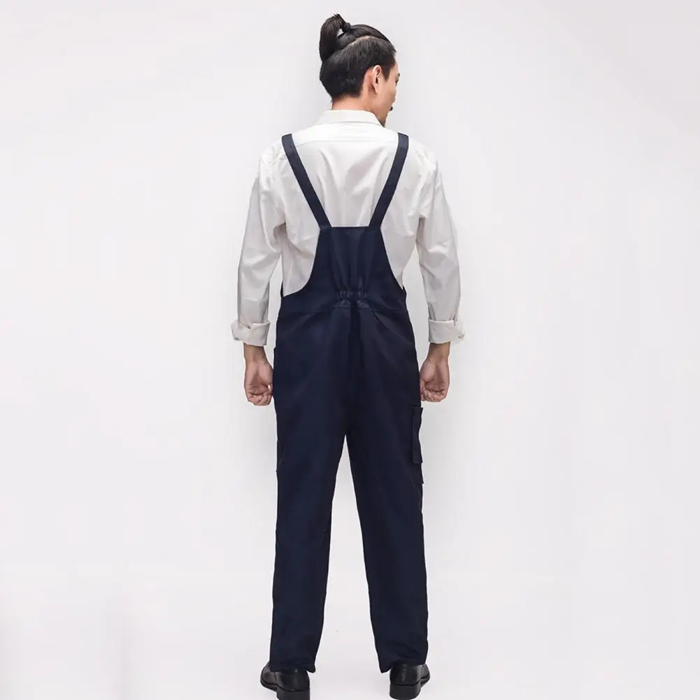 Men's Jeans Overalls Jumpsuits Loose Distressed Denim Overalls For Man Suspender Pants Mechanic Repairman Uniform Strap Pants4xl