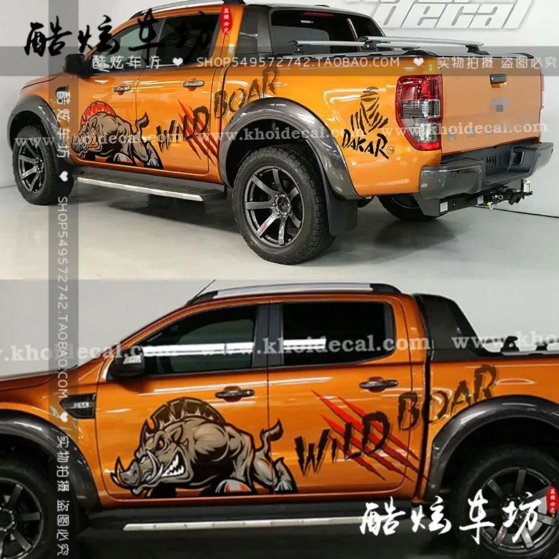 

Автомобильная наклейка для Ford Raptor F150, индивидуальное украшение для тела, спортивная виниловая фольга, аксессуары из фольги