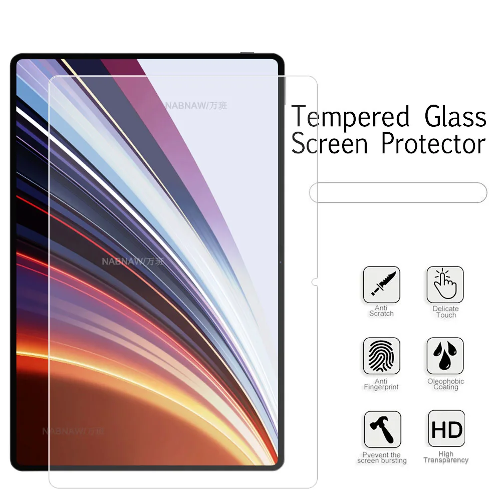 2 Pieces Transparent Hard Film HD Tempered Glass Scratch Proof Screen Protector For Honor MagicPad 2 12.3 inch Easy Install