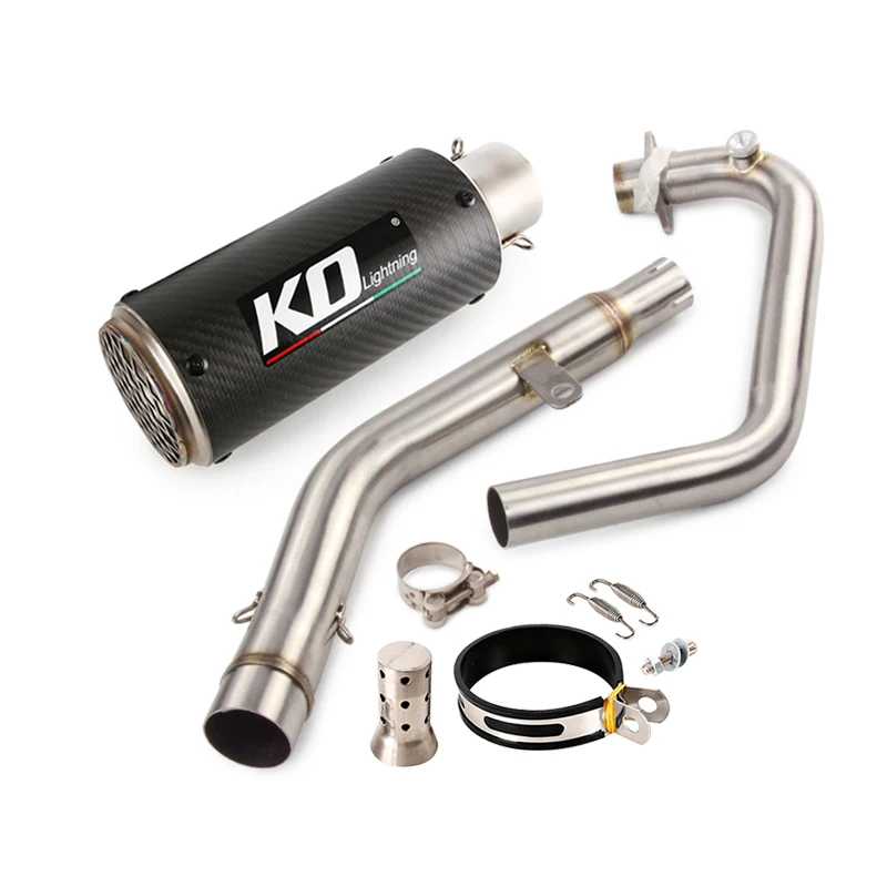 

Slip On KPT200 Motorcycle Exhaust System Escape Muffler Silencer Front Link Pipe Connector Tube for LIFAN KPT200 Any Year