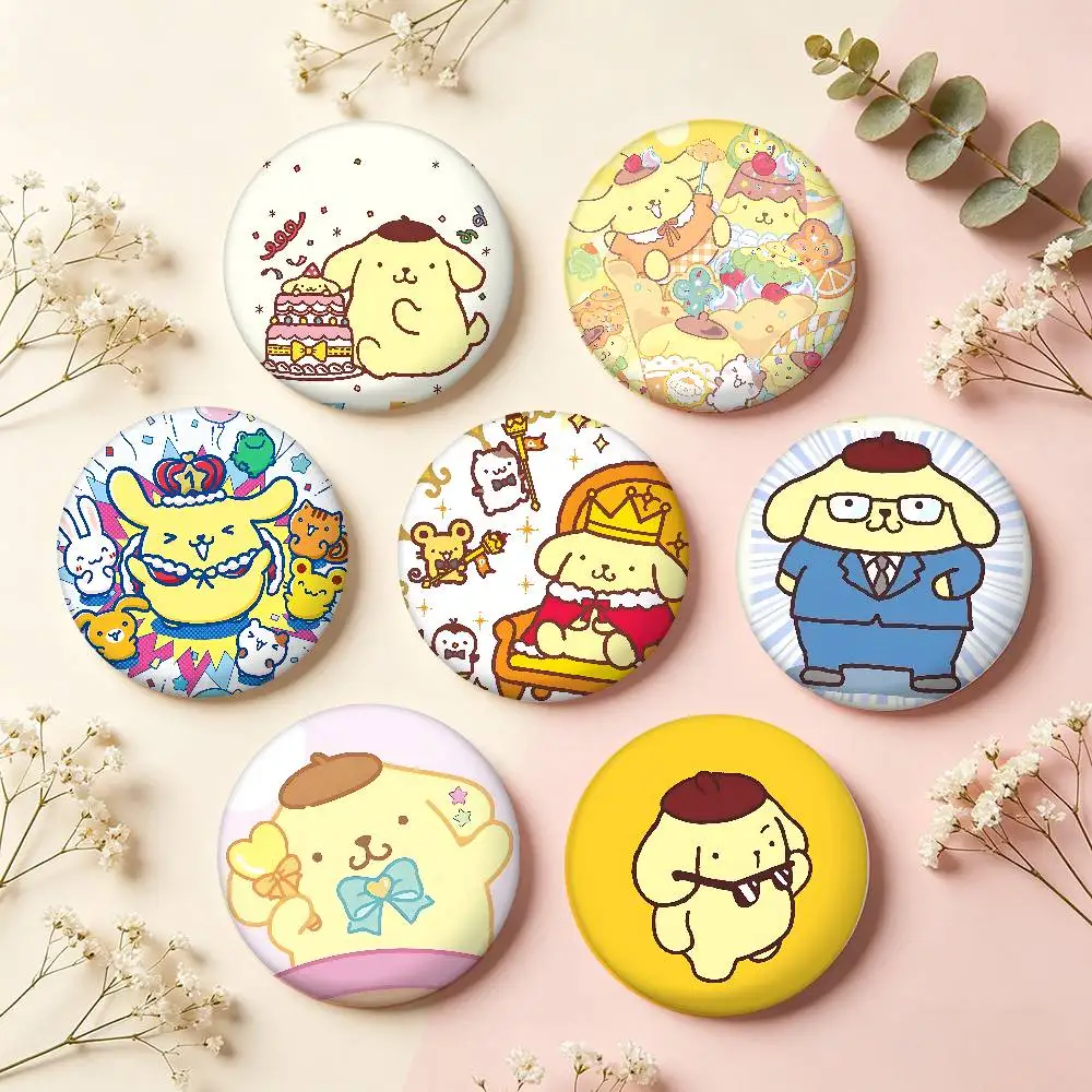 Anime P-Pompompurin-es Cartoon-Sternabzeichen, Broschen, Anstecknadeln, Zinnrequisiten, Weihnachtsgeschenke, Geburtstagsgeschenke