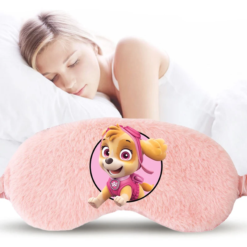 Paw Patrol Plush Sleep Eye Mask for Sleeping Better Light Proof Night Sweet Eyes Cover Soft Cartoon Cute Blindfold Friends Gifts