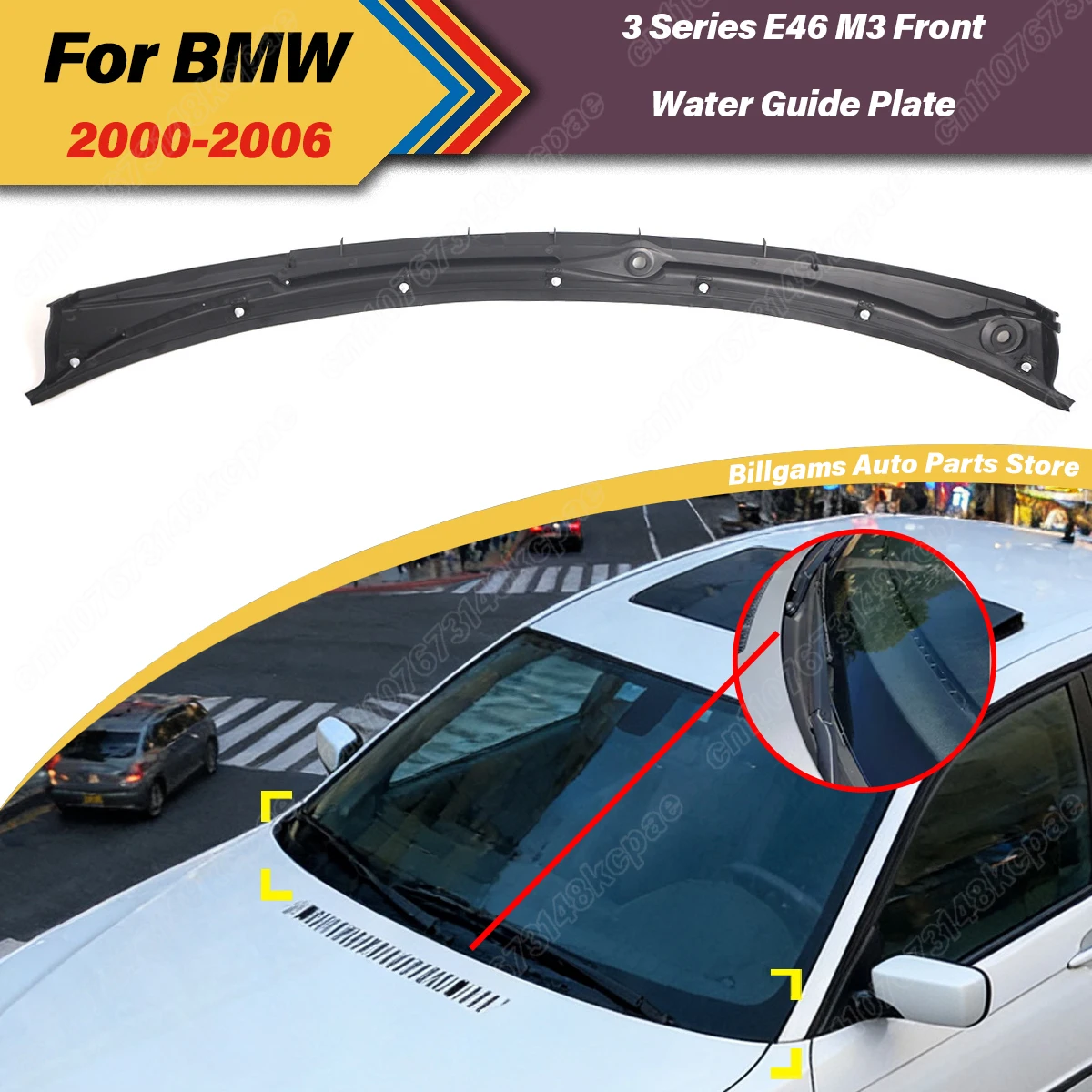 

Для BMW 3 серии E46 M3 Coupe 2000-2006 годов выпуска, 2-дверный седан, комплект декоративных накладок на козырек стеклоочистителя