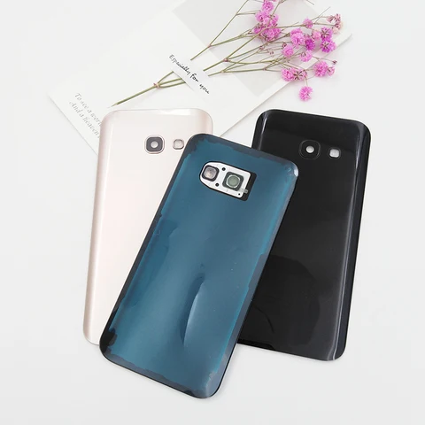Крышка батарейного отсека для Samsung A5 2017, задняя крышка, Сменный Чехол для Galaxy A520 A520F с фотообъективом