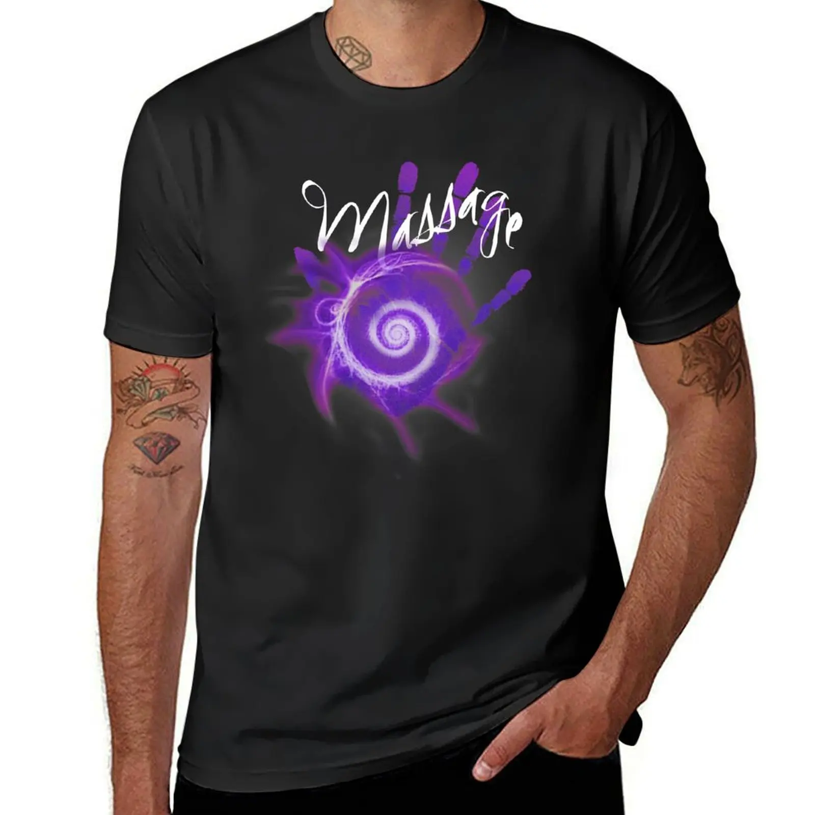 Massage Healing hand T-Shirt tops sports fans sublime plus sizes mens clothes