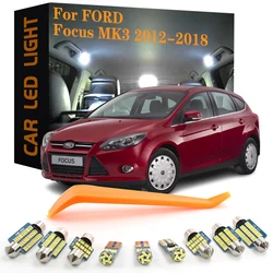 10pcs Canbus Car Accessories LED Interior Light For Ford Focus 3 MK3 Hatchback Sedan 2012 2013 2014 2015 2016 2017 2018 No Error