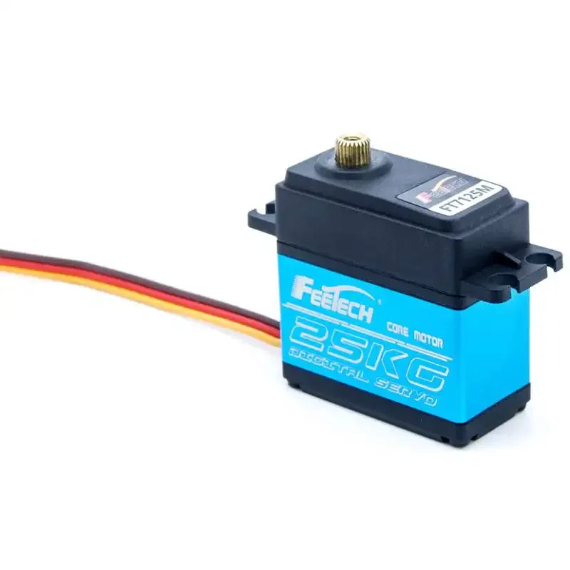 Servomoteur numérique FT7125M, 25kg.cm, 7.4V, Angle non contrôlable à 180 degrés, engrenage en acier, pièces de bricolage pour Robot bateau, modèle de voiture RC