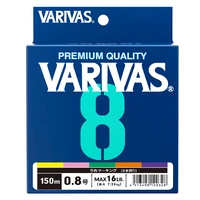 Línea trenzada Original VARIVAS 8 8X 150m 300m 5 colores todo para sedal de pesca línea de PE multifilamento MaxDrag para pesca de mar de agua salada