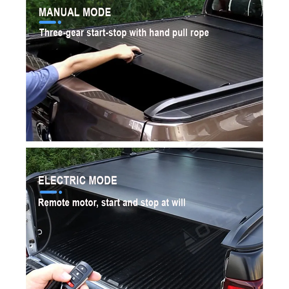 For Great Wall Wingle 5/6/7 Pickup Truck Bed Cover Retractable Roller Shutter Aluminum Alloy Tonneau Cover Off Road Accessories