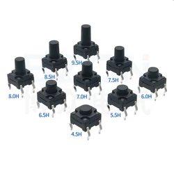 20Pcs DIP 6*6*4.3MM 6X6X4.3/4.5/5.0/5.5/6.0/6.5/7.0/8.0/8.5/10/11 MM Tactile Tact Push Button Micro Waterproof Switch Momentary