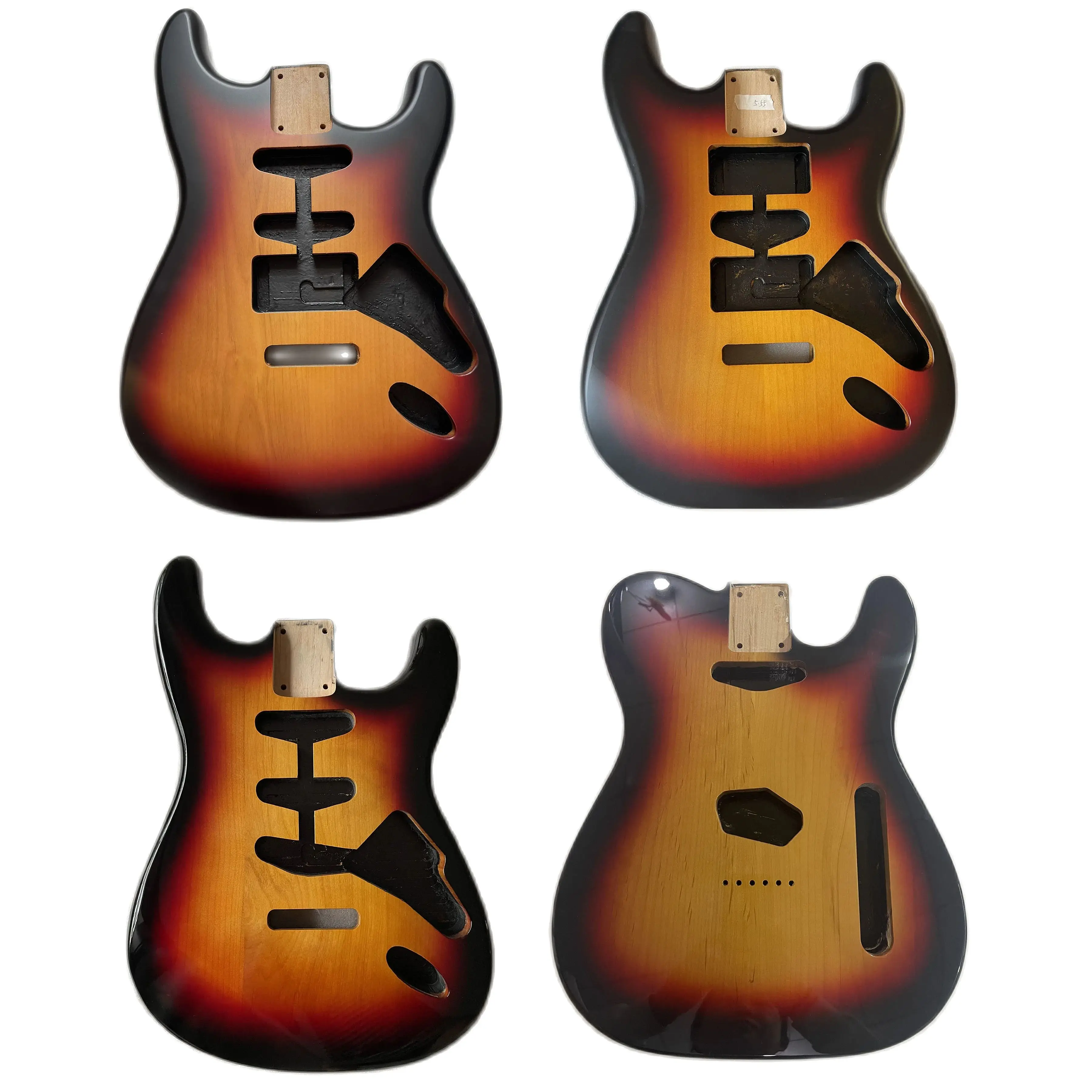 

Alder Wood Sunset Electric Guitar Body, Matte Gloss Finished for TL Guitar Replacement Part, Sunburst ST Barrel, High Quality