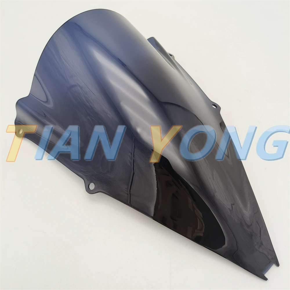 ABS Smoke Black Double Bubble Windscreen Windshield Accessories Deflector For Aprilia RSV4 R 2012 2013 2014 2015 RSV4 2009-2014