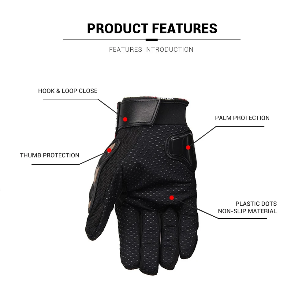 Motorcycle Gloves Wearable Moto Motocross Breath Touch Screen Racing Motorbike Bicycle Protective Gears Summer Blue Glove