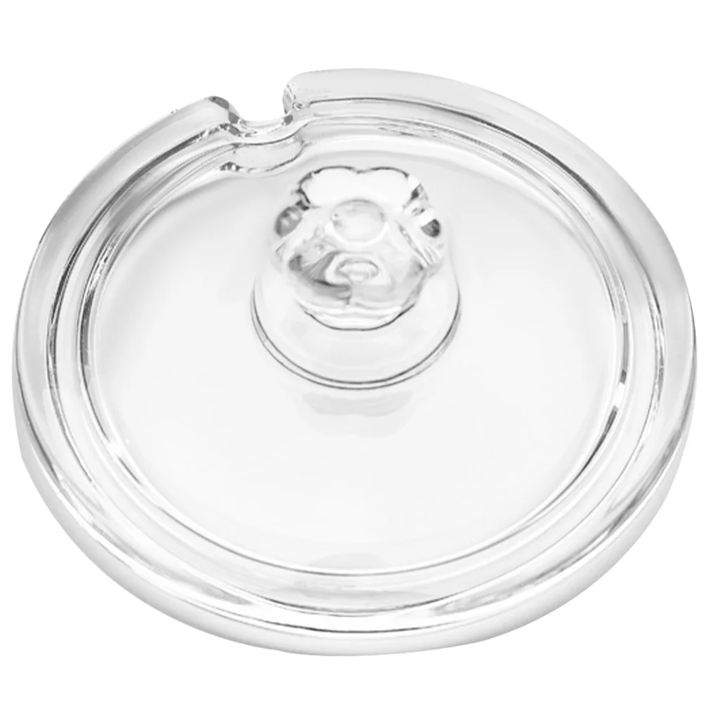 

Glass Cup Lid Creative Design Transparent Cover for Home Parties Camping Sealing Performance Round Mug Covering