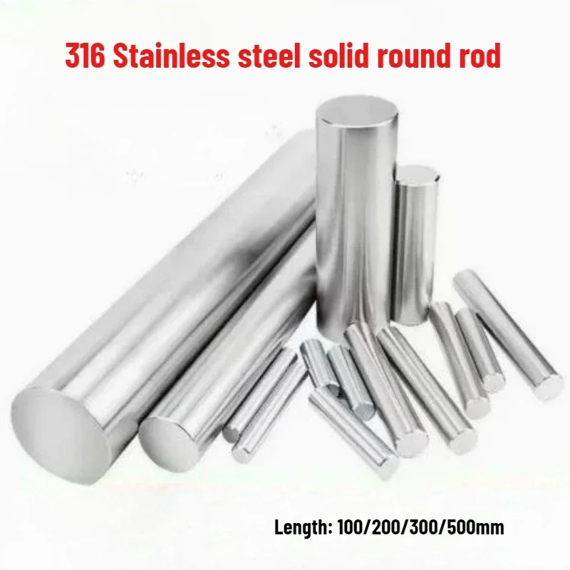316 Edelstahlstab Durchmesser 4-16mm Linearschaft Rundstab Länge 100-500mm Durchmesser 4mm 5mm 6mm 8mm 9mm 10mm 11mm 12mm-16mm – Detail 1