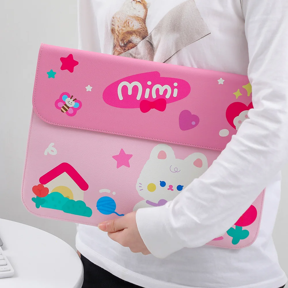 

Cartoon Laptop Bag for Macbook Air/pro Huawei Matebook Acer 13 13.3 Inch Notebook Computer Case Student File Strorage Clutch Bag