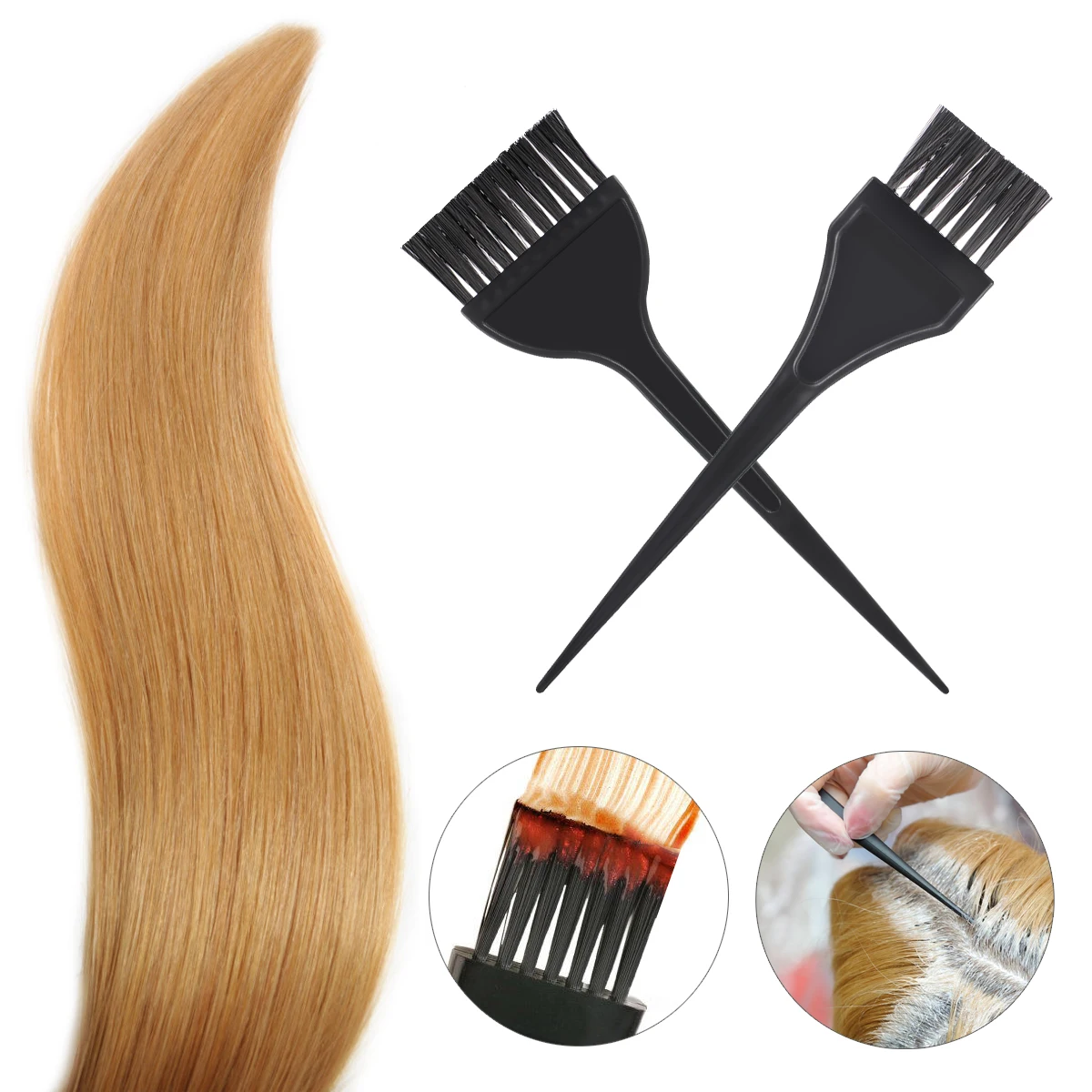 

3Pcs Hairdressing Tint Comb Set Protect Scalp Prevent Direct Dye Touch Hair Application Hair Brush Tool for DIY Home