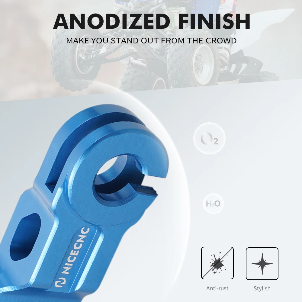 NICECNC ATV Pull Clutch Cable Arm Holder Bracket for YAMAHA YFZ450R YFZ 450R 450 R 2009-2023 2021 2017 2019 Aluminum - view 6