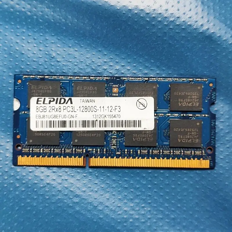 ELPIDA RAMS DDR3 8GB 1600MHz 1,35 v Laptop speicher ddr3 8GB 2RX8 PC3L-12800S-11 Notebook memoria 204pin