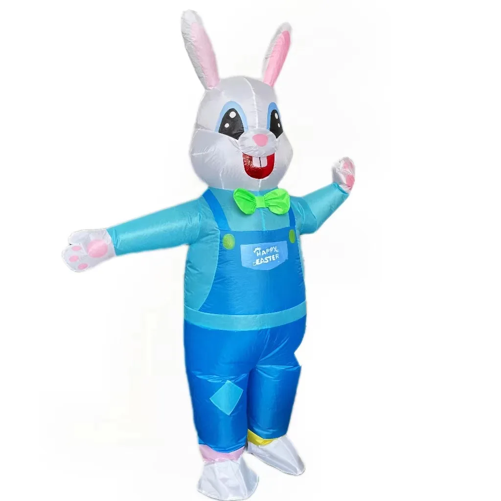 Easter Bunny Inflatable Costumes Mascot Multi-Kinds Rabbit Fancy Halloween Christmas Cosplay Party Bunny Dress Suits for Adult