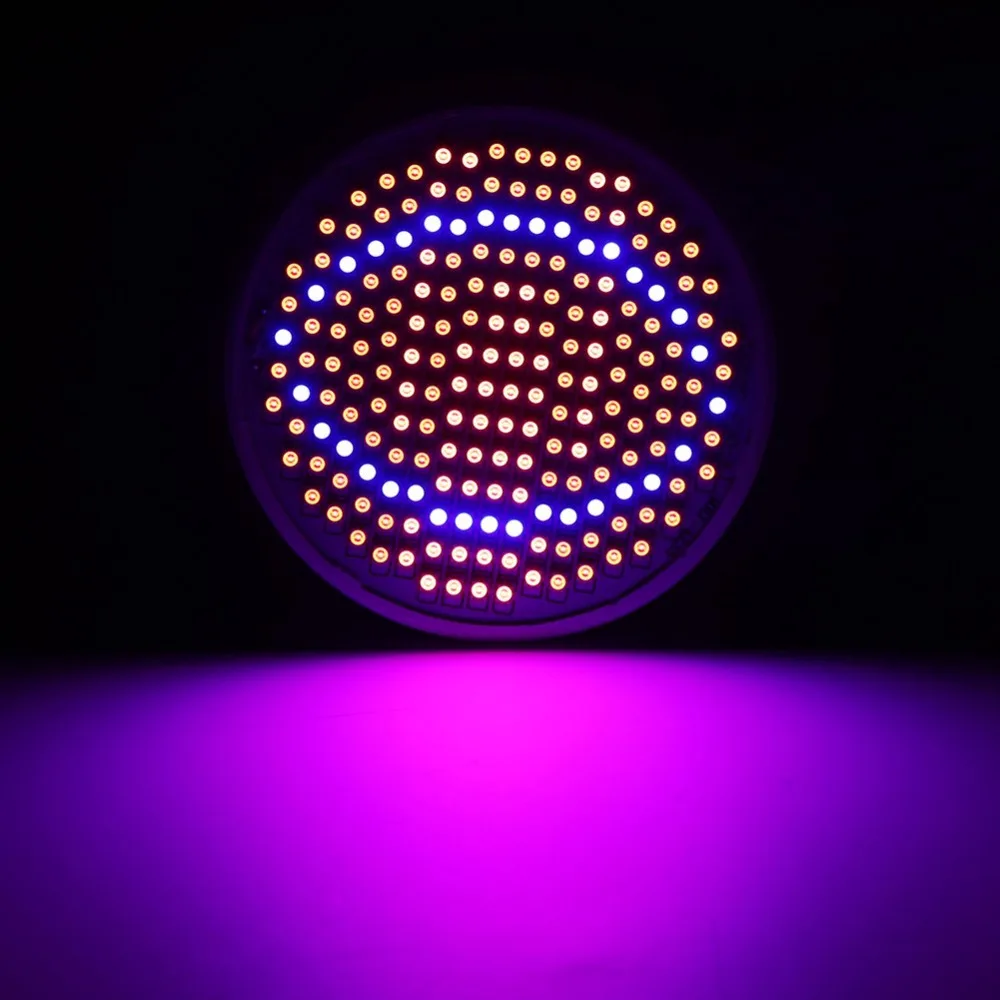 PVC Plant Grow Light 85~265V Voltage 24W Power Grow Light Bulb 120 Degree Beam Angle Energy Saving Flower Growing Lamp