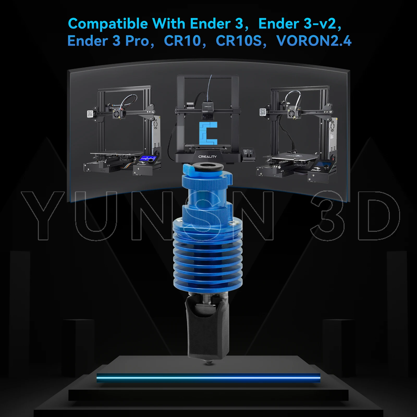 Verbesserter Hochgeschwindigkeits-Druckkopf TZ V6 3.0 Hotend-Kit für Ender 3/3 PRO/VORON 2.4 Hi-End Extruder J-Head für Prusa Ender 3 V2/CR10 – Detail 4