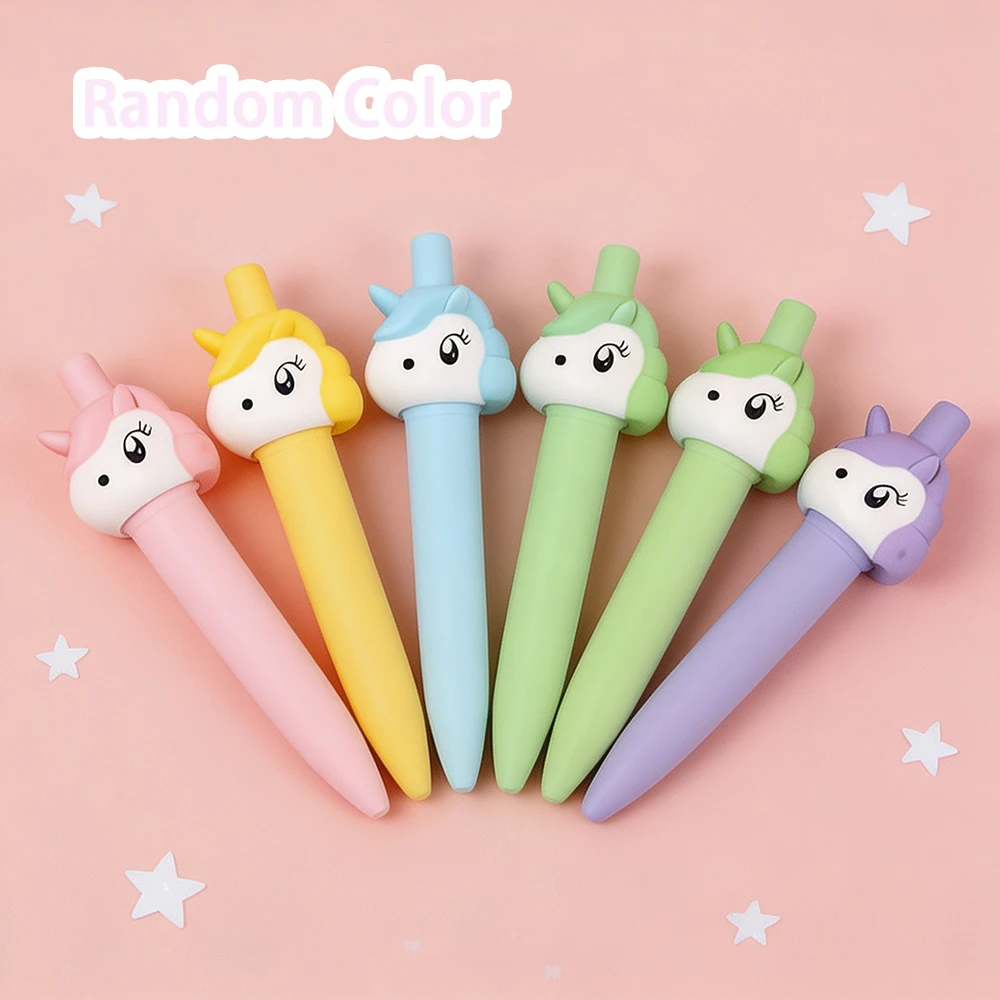 1 Gelstift in zufälliger Farbe mit niedlichem Design, geeignet zum Schreiben, Schreibstifte, Büro-, Kultur- und Bildungsbedarf / Füllfederhalter, Bleistifte und Schreibutensilien / Gelstifte