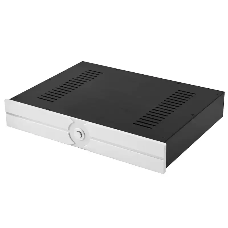 Hezhi Audio 425*90*312mm All Aluminum Audio Amplifier Chassis DIY Power Amplifier Case Shell