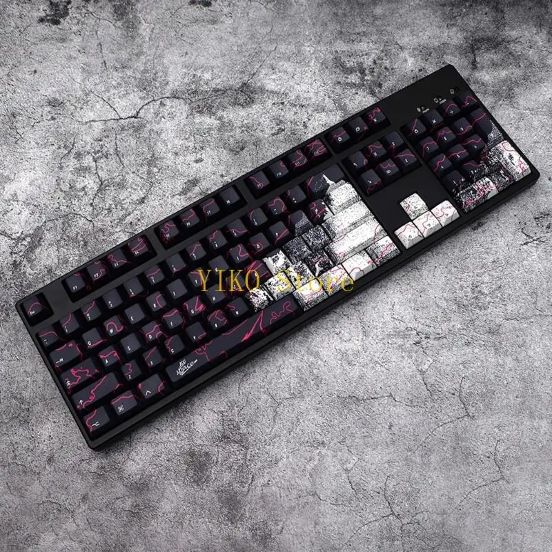 

K32C 146Keys Graffiti Keycaps CherryProfile Thick PBT DyeSub Keycaps Mechanical