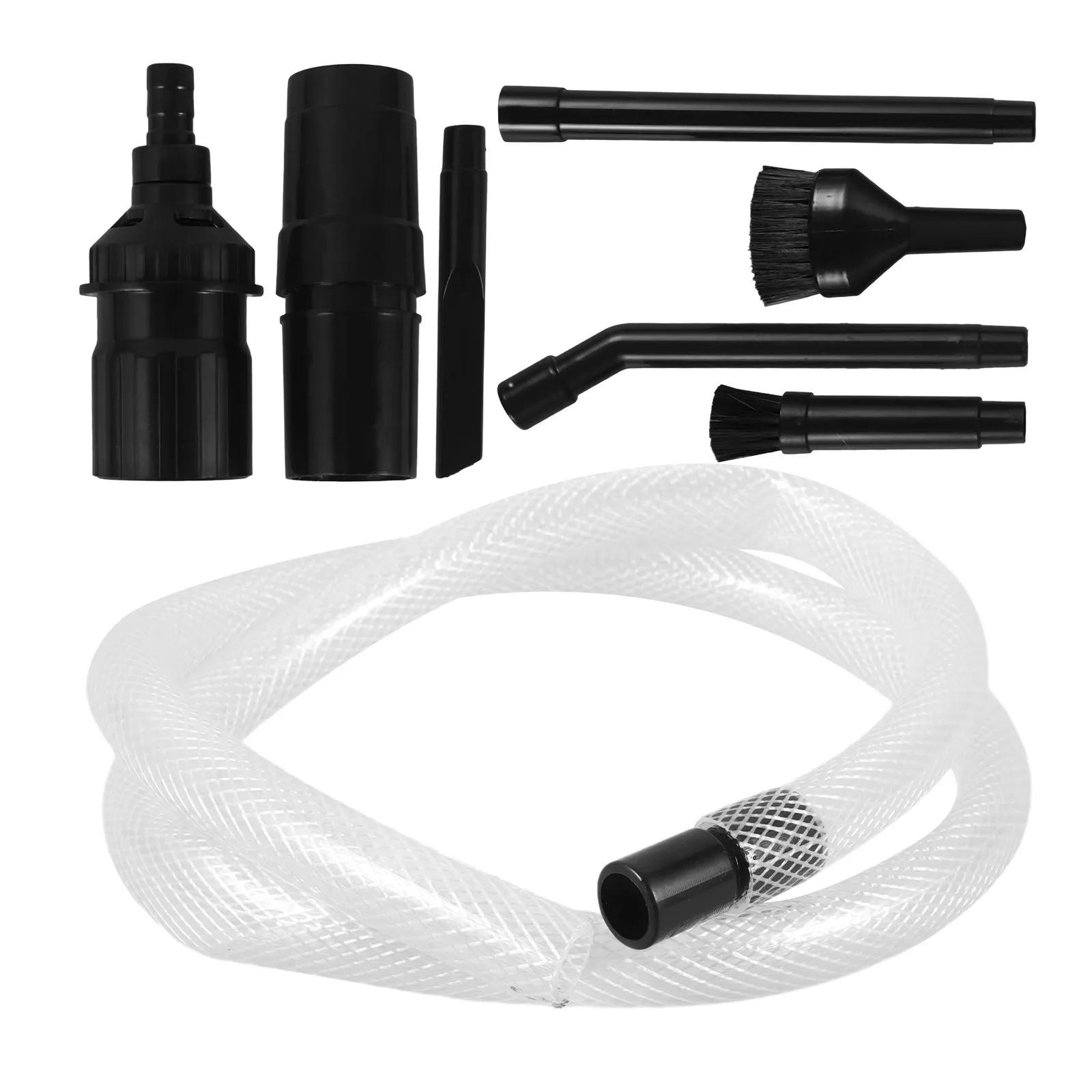1Set Sturdy Vacuum Cleaner Brush Attachment Kit Versatile Universal Fit for Car Vacuum Systems Efficient Deep Clean Tools