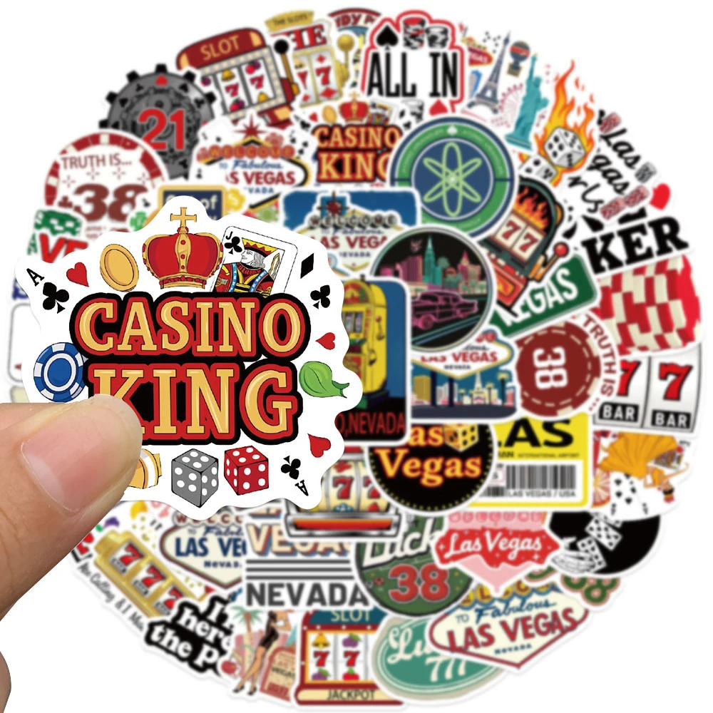 10/30/50pcs 만화 미국 주 그래피티 스티커 멋진 라스베가스 게임 스티커 전화 노트북 데코레이션 스티커 팩