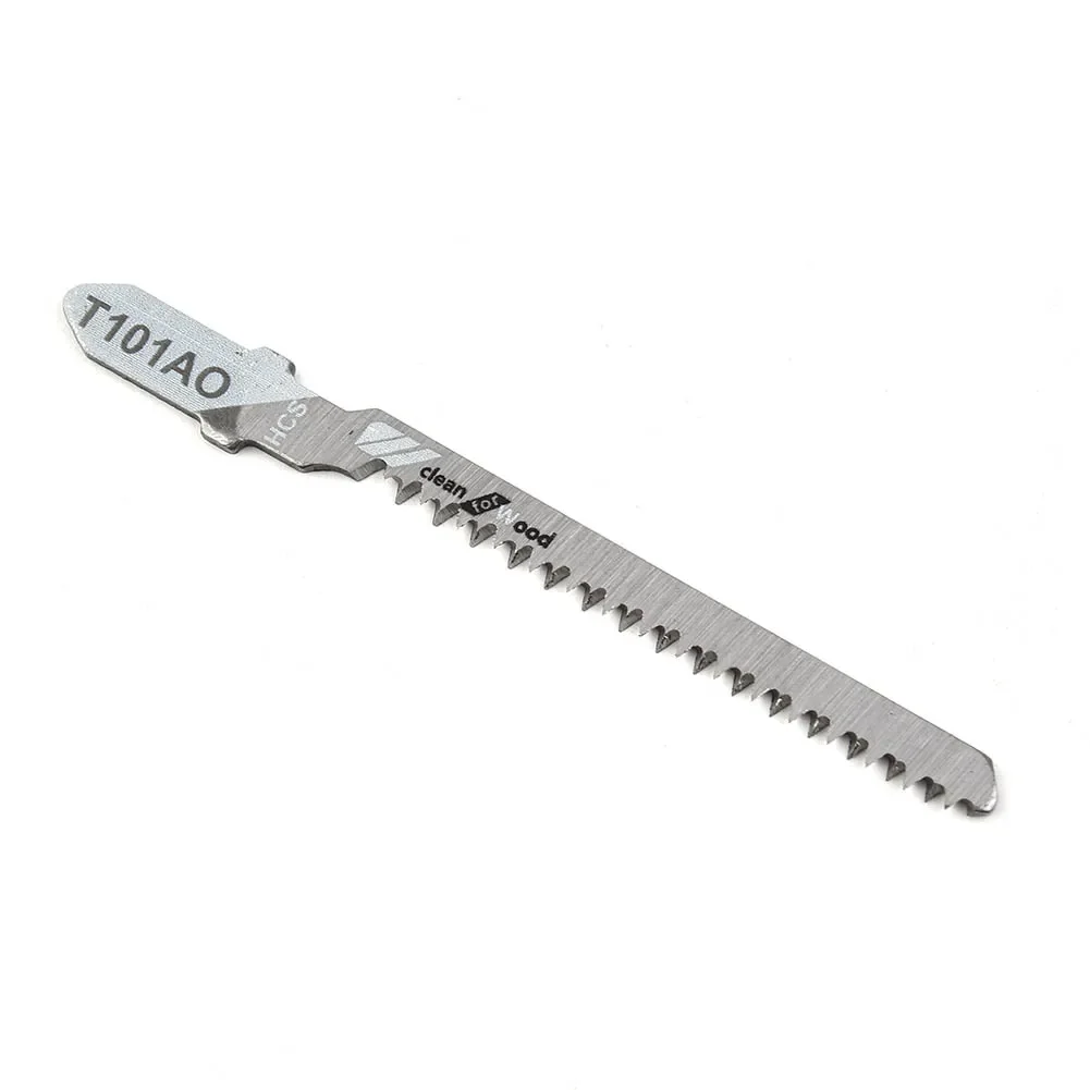 5pcs 82mm T101AO HCS Steel T-Shank Jigsaw Blades Curve Cutting Tool Reolacement For Cutting Wood Plastic Tool Accessories