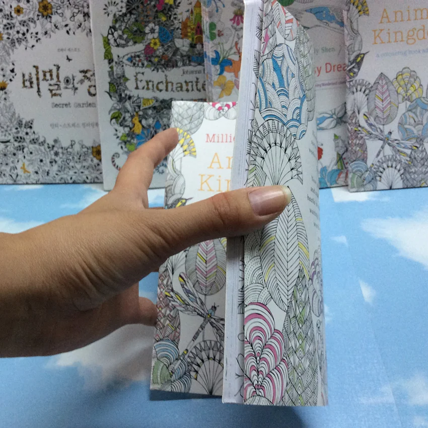 24 páginas animal reino edição em inglês antiestresse livro para colorir para crianças adultos graffiti pintura desenho livro de arte