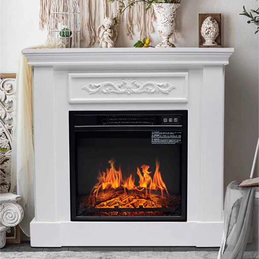 American Style Porch Fireplace Living Room Atomization Decoration Simulation Flame Fireplace Homestay Artificial Fireplace