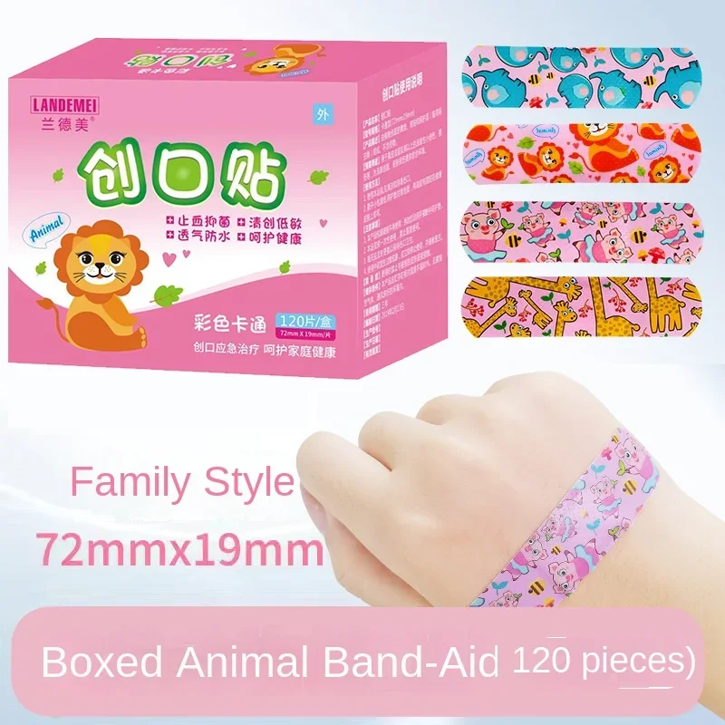 120 Pcs/box Cartoon Band-aid Cute Mini Children Breathable Waterproof Bandage Medical ok Bandages Hemostatic Patch