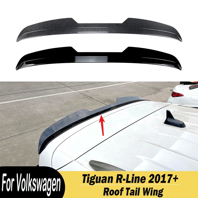 

For Volkswagen Tiguan R-Line 2017 2018 2019 2020 2021 2022 2023 Rear Roof Spoiler Splitter Wing Lip Tail Wing Car Accessories