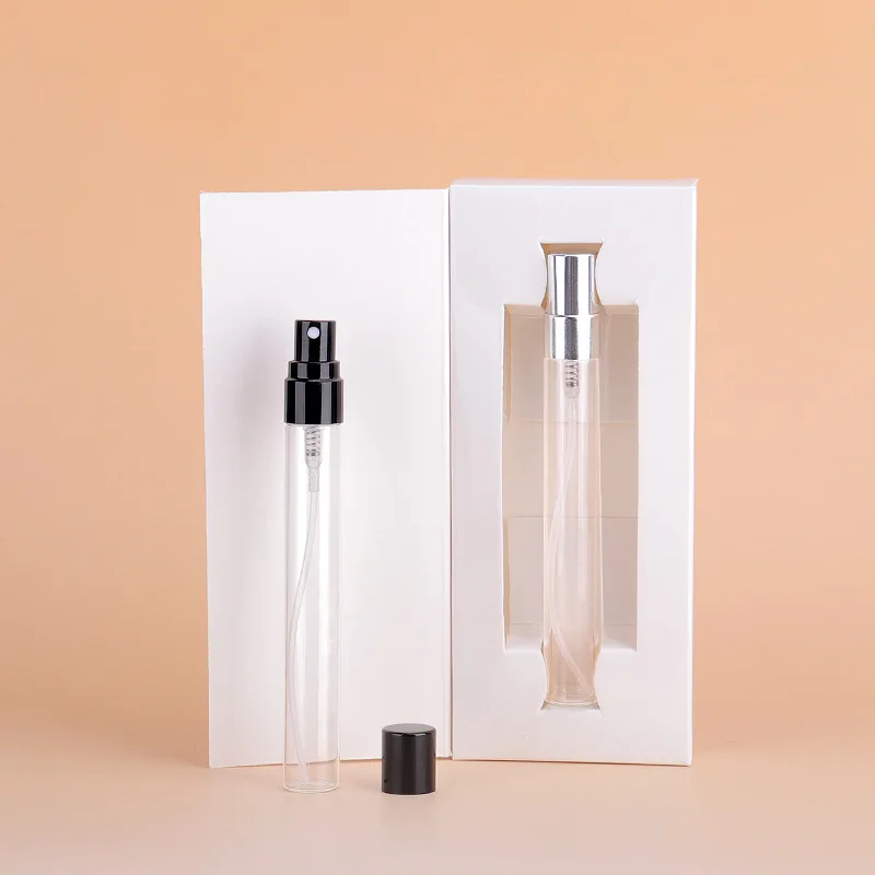 

10pcs/30pcs/50pcs 10ml Mini Refillable Perfume Bottle Glass Empty Cosmetic Atomizer Spray Bottles With Box Travel