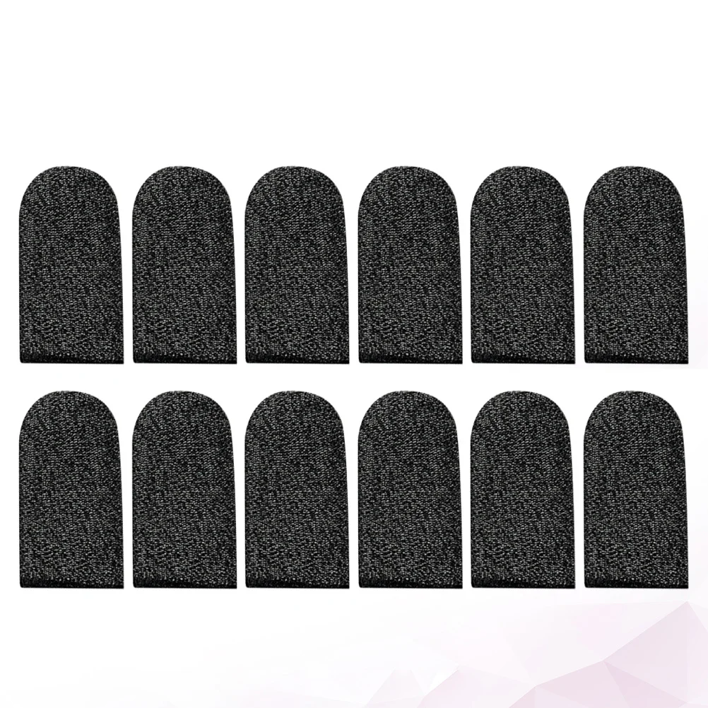 10 ชิ้น ปลอกนิ้วสวมใส่สบาย วัสดุไนลอนสีดำ ทนต่อความเมื่อยล้า สำหรับใช้ในชีวิตประจำวัน นุ่ม ยืดหยุ่น เหมาะสำหรับเล่นเกม หรือ