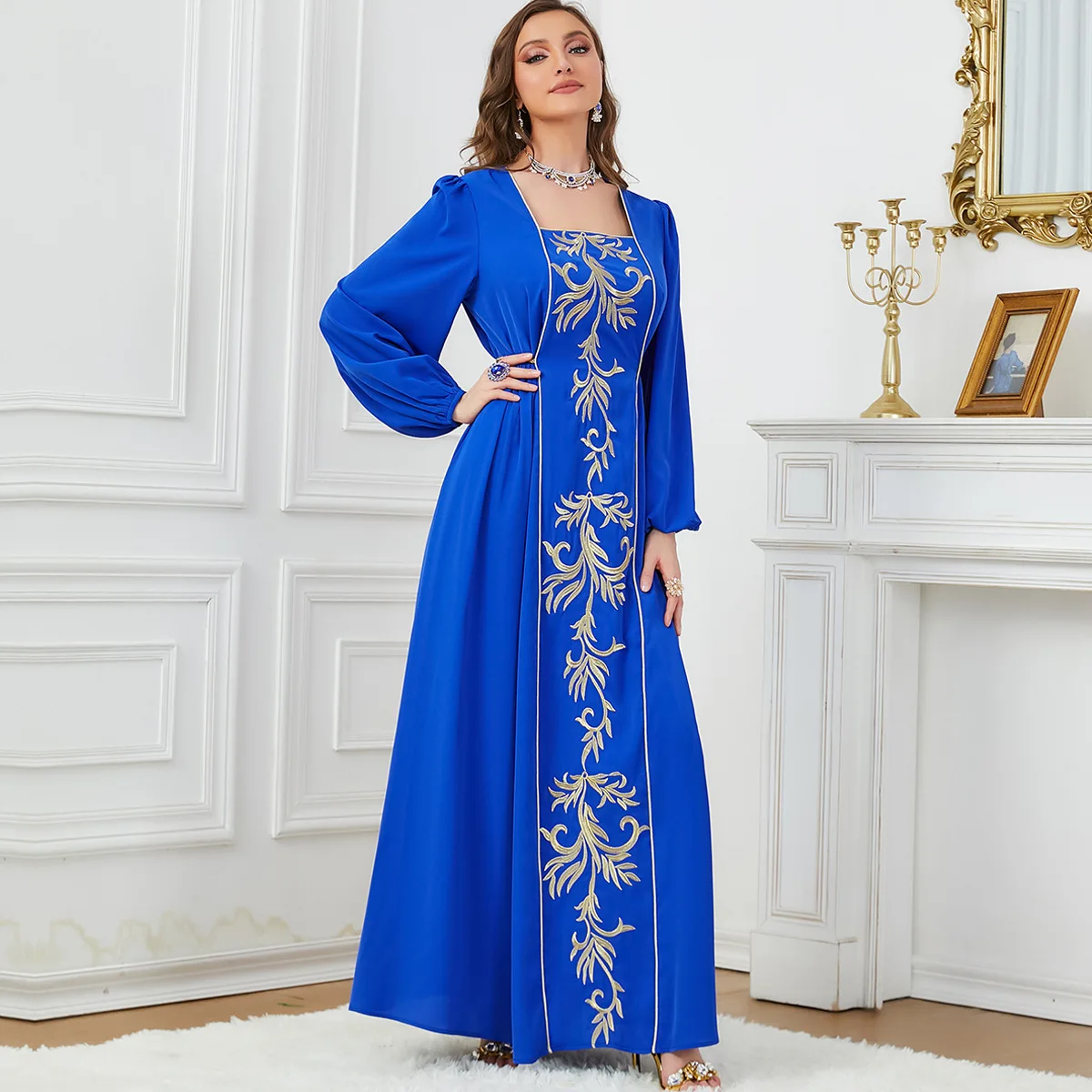 Abaya, Muslim Women's Clothing Robe. Turkey, Dubai. New Style Heavy Embroidery Fashionable Banquet Dress, Evening Gown. M-XXL