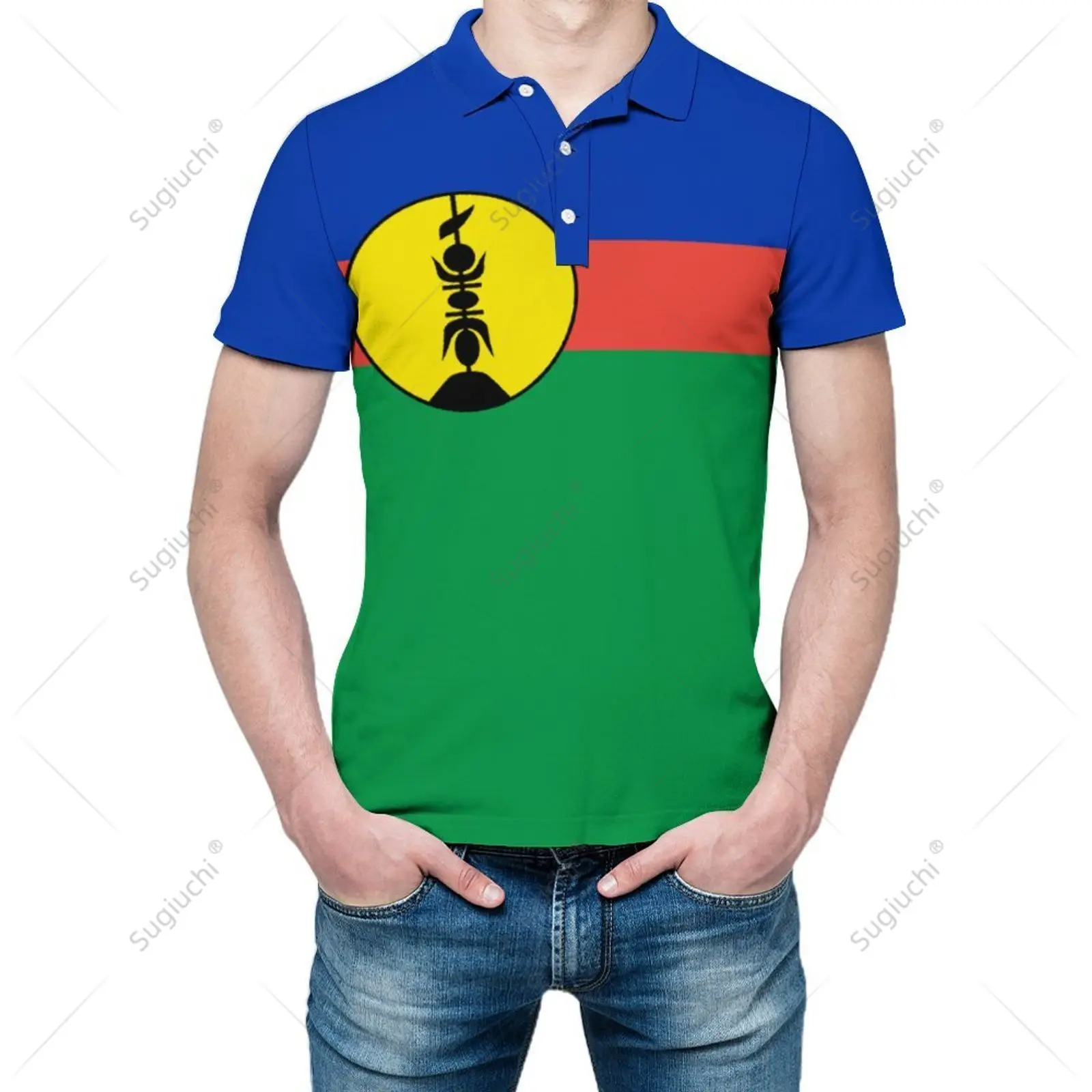 

Рубашка-поло унисекс, новая мужская рубашка-поло с 3D принтом флага Calょう, модная одежда, спортивные костюмы с короткими рукавами