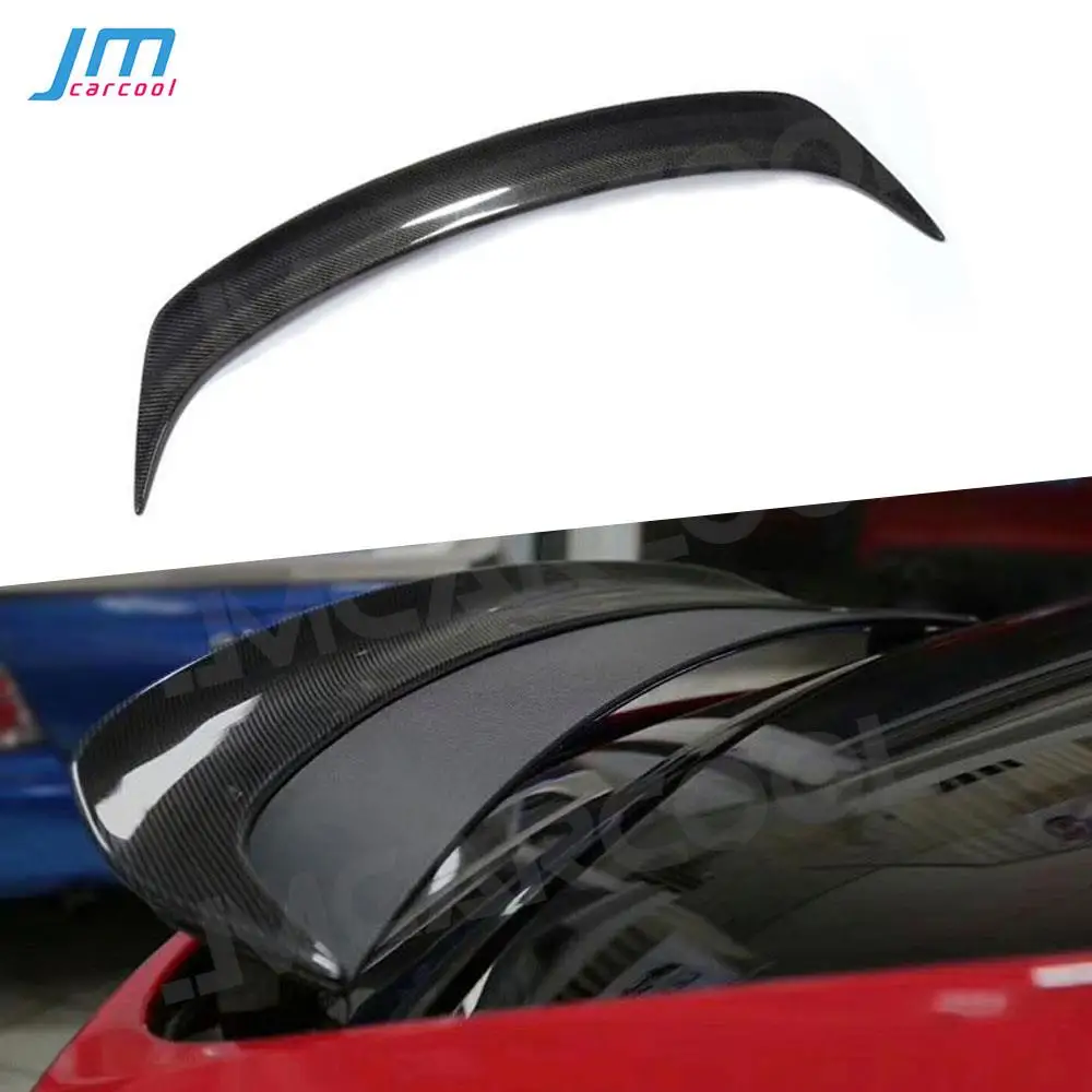 

Rear Spoiler Boot Wings For Tesla Model X 2016-2018 Carbon Fiber / FRP RZ Style Trunk Trim Spoiler